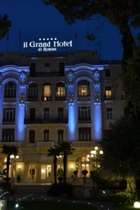 Blue hour with Grand hotel