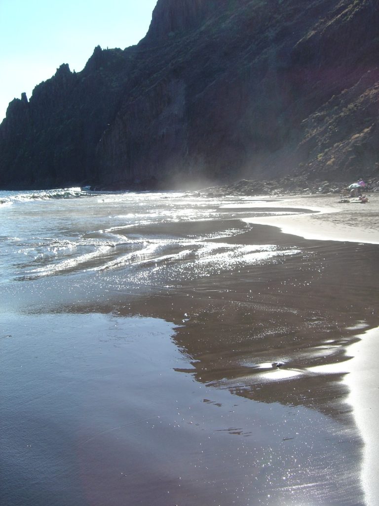 Schwarzer Sand, Strand im Norden von Teneriffa
