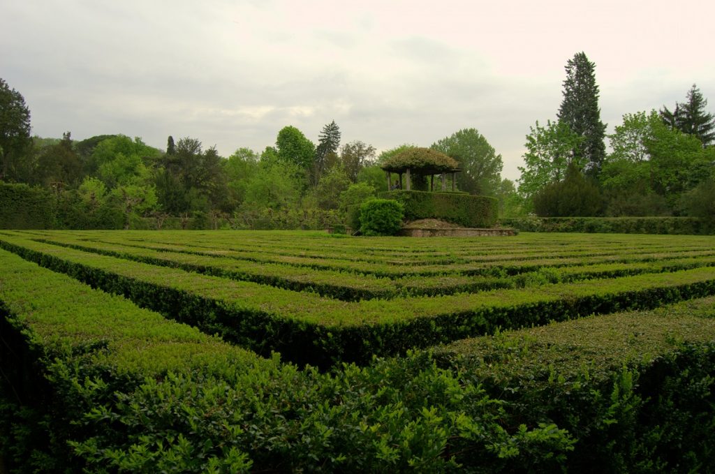 Labyrinth im Garten Valsanzibio