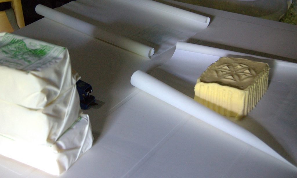 Butter verpacken