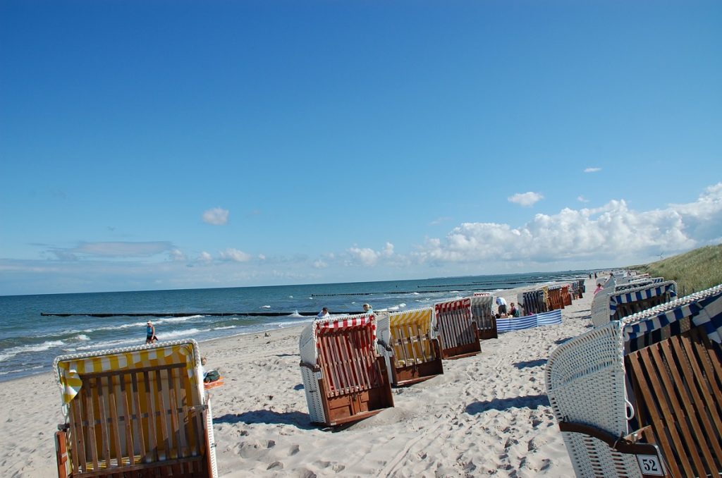 Strandkörbe Ostseestrand
